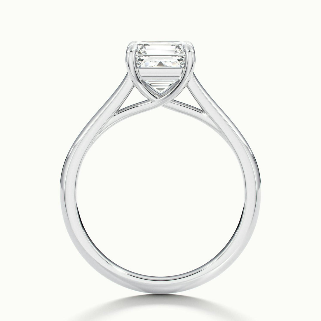 Elara Asscher Solitaire Engagement Ring