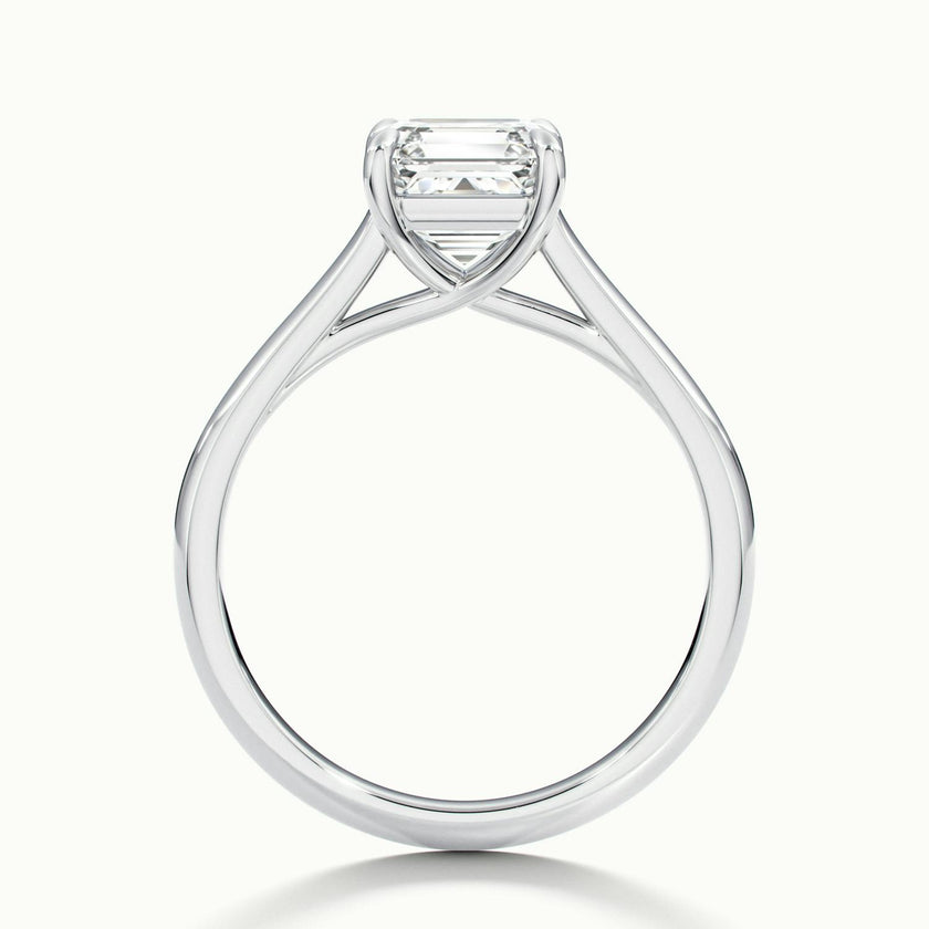 Elara Asscher Solitaire Engagement Ring