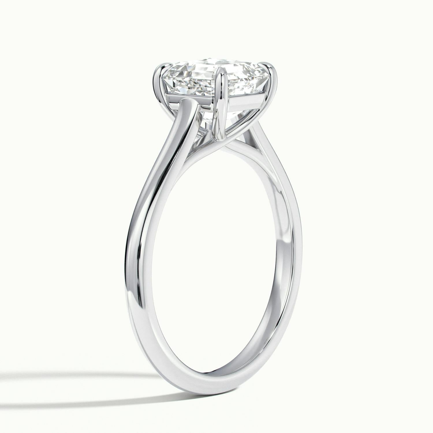 Elara Asscher Solitaire Engagement Ring