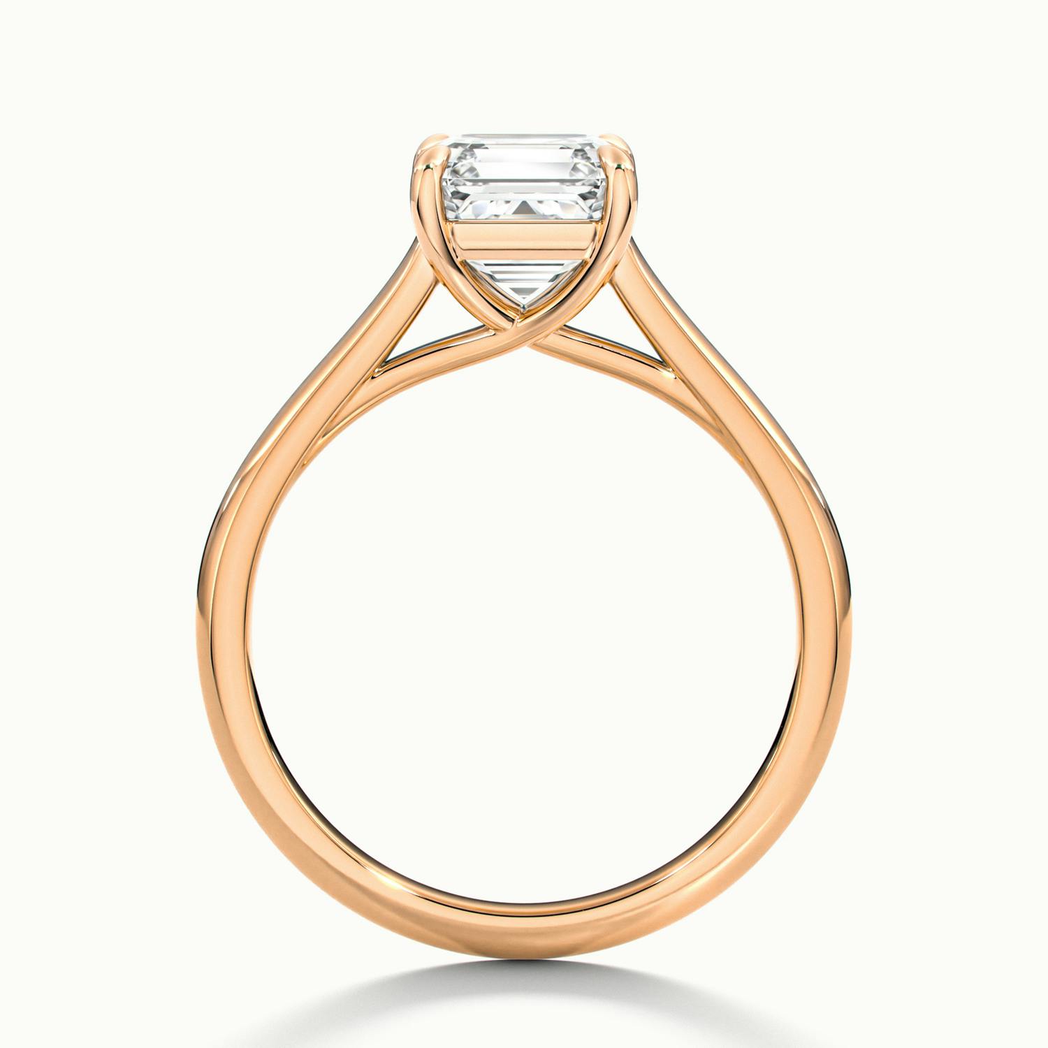 Elara Asscher Solitaire Engagement Ring