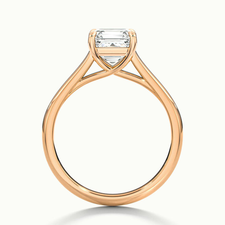 Elara Asscher Solitaire Engagement Ring