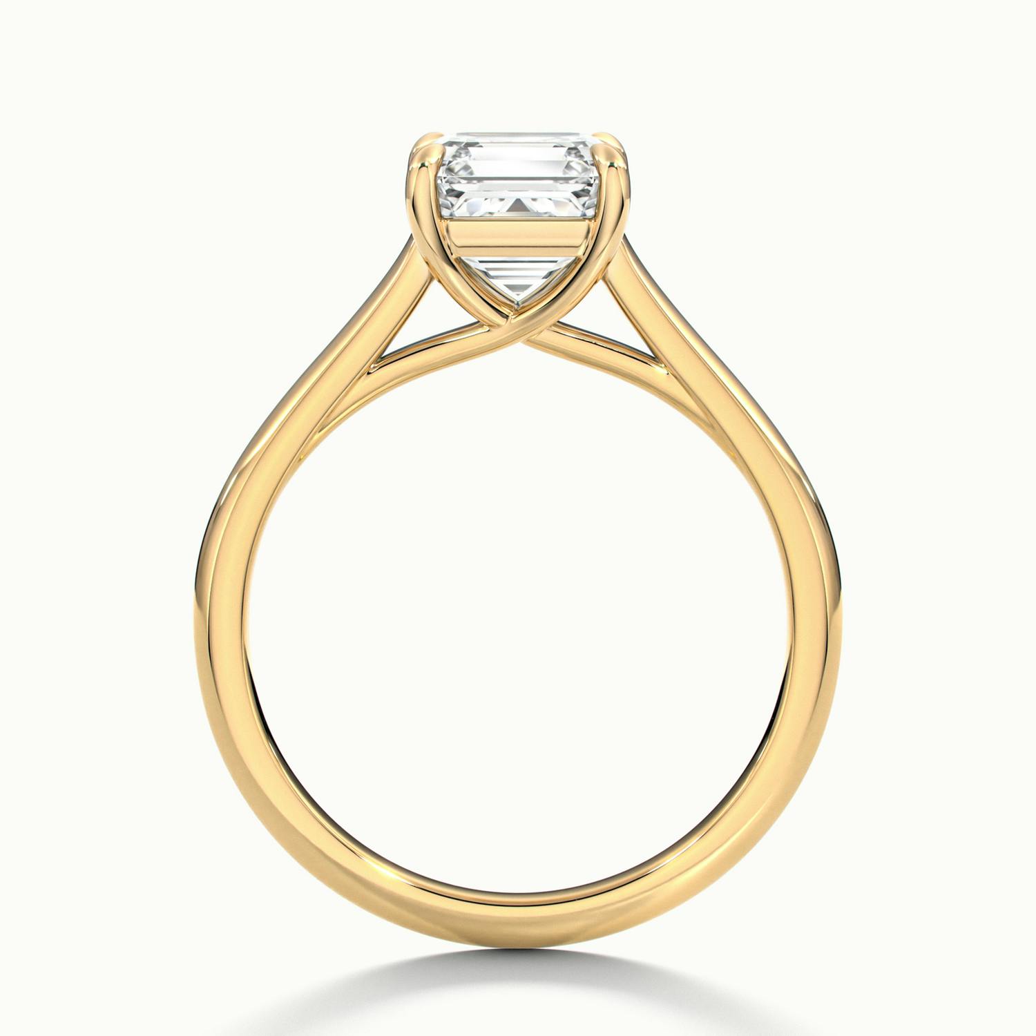 Elara Asscher Solitaire Engagement Ring