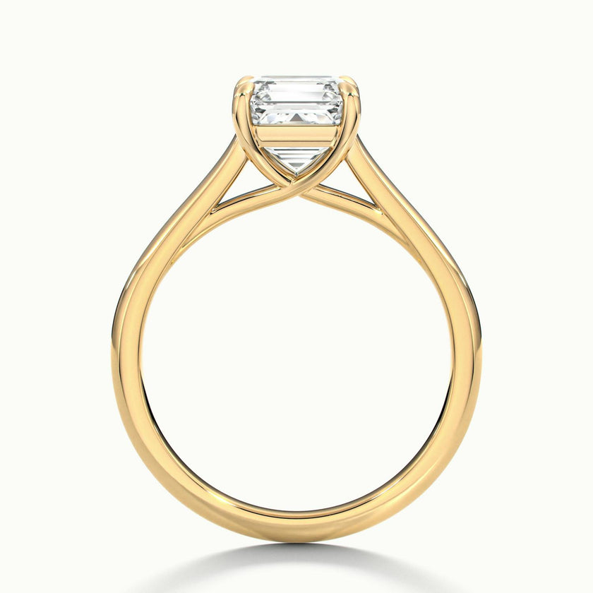 Elara Asscher Solitaire Engagement Ring