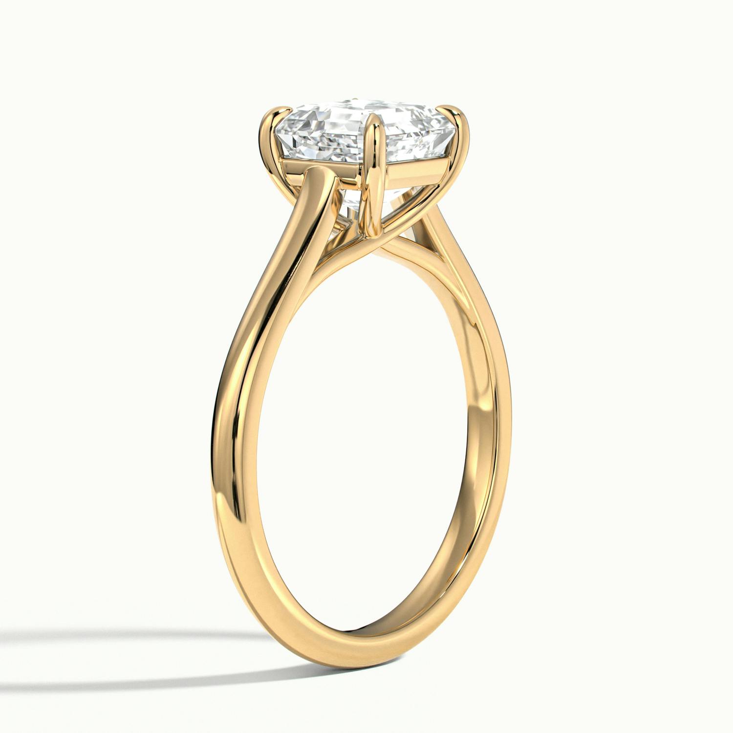 Elara Asscher Solitaire Engagement Ring