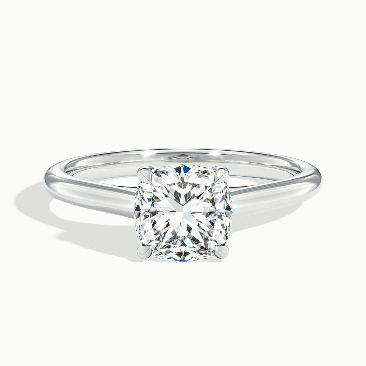 Elara Cushion Solitaire Engagement Ring
