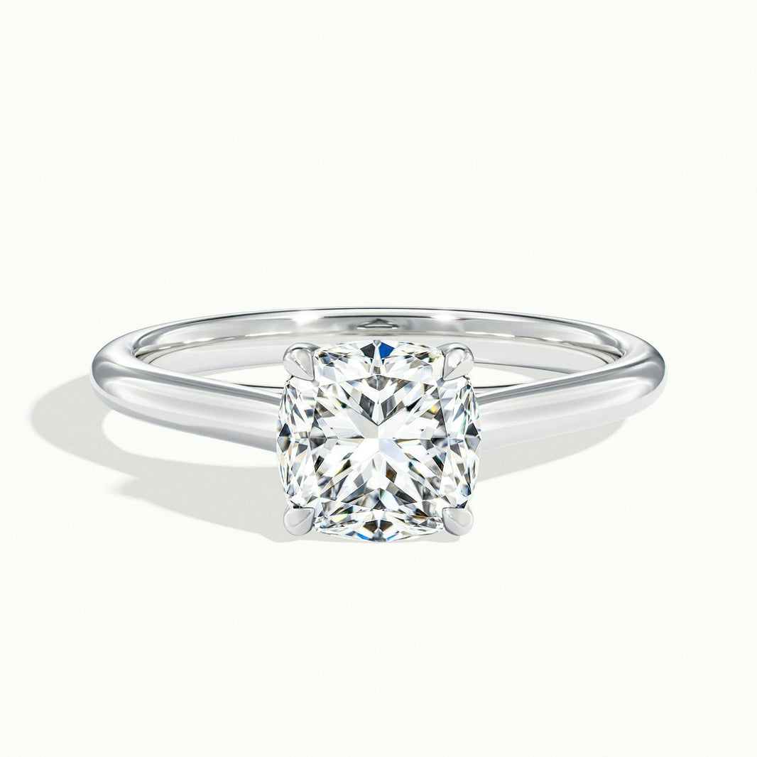 Elara Cushion Solitaire Engagement Ring