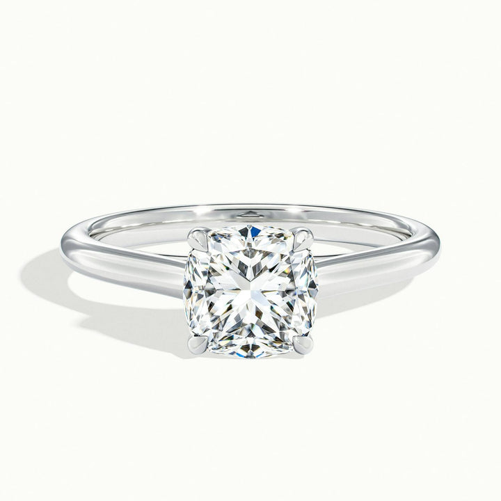 Elara Cushion Solitaire Engagement Ring
