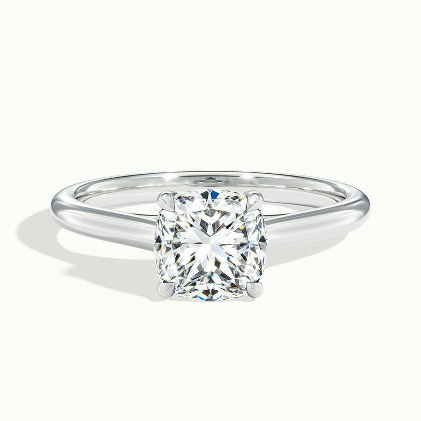 Elara Cushion Solitaire Engagement Ring