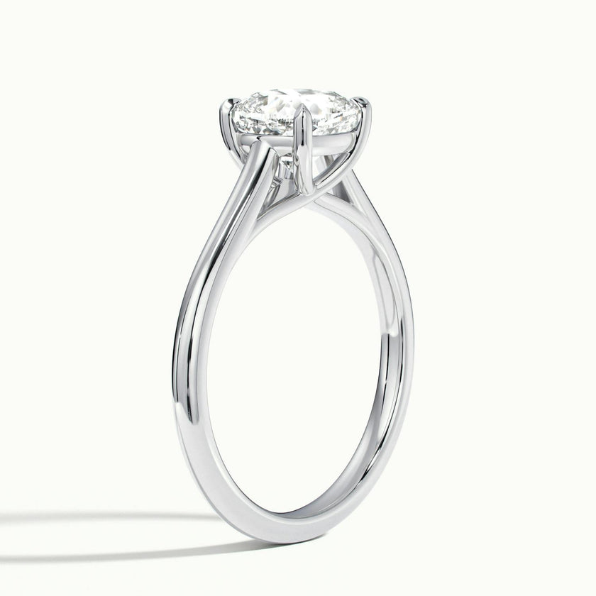 Elara Cushion Solitaire Engagement Ring