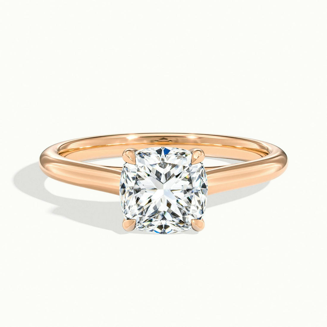 Elara Cushion Solitaire Engagement Ring