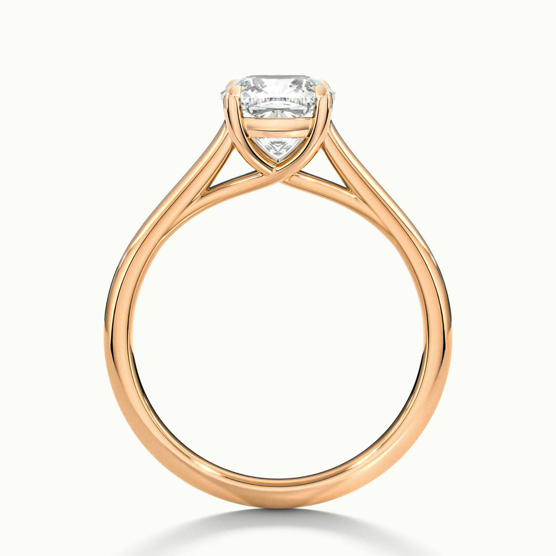 Elara Cushion Solitaire Engagement Ring