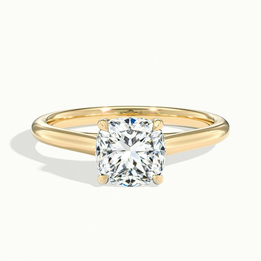 Elara Cushion Solitaire Engagement Ring