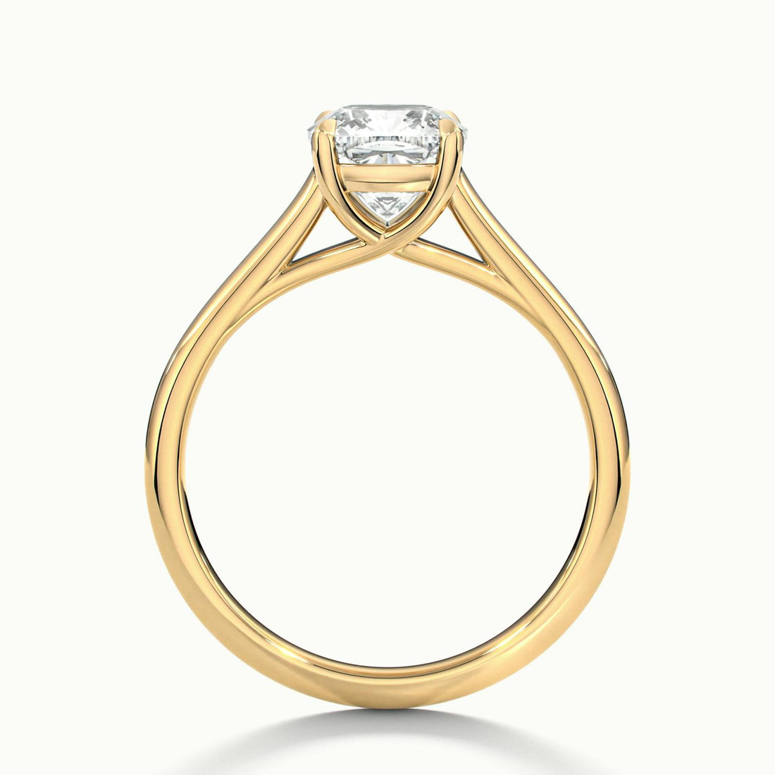 Elara Cushion Solitaire Engagement Ring