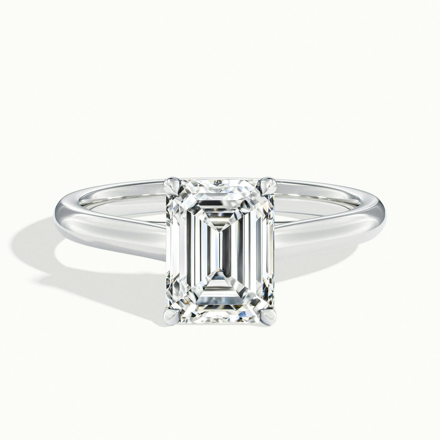 Elara Emerald Solitaire Engagement Ring