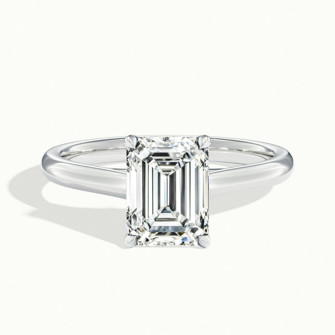 Elara Emerald Solitaire Engagement Ring