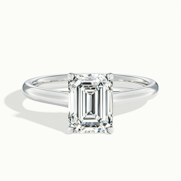 Elara Emerald Solitaire Engagement Ring
