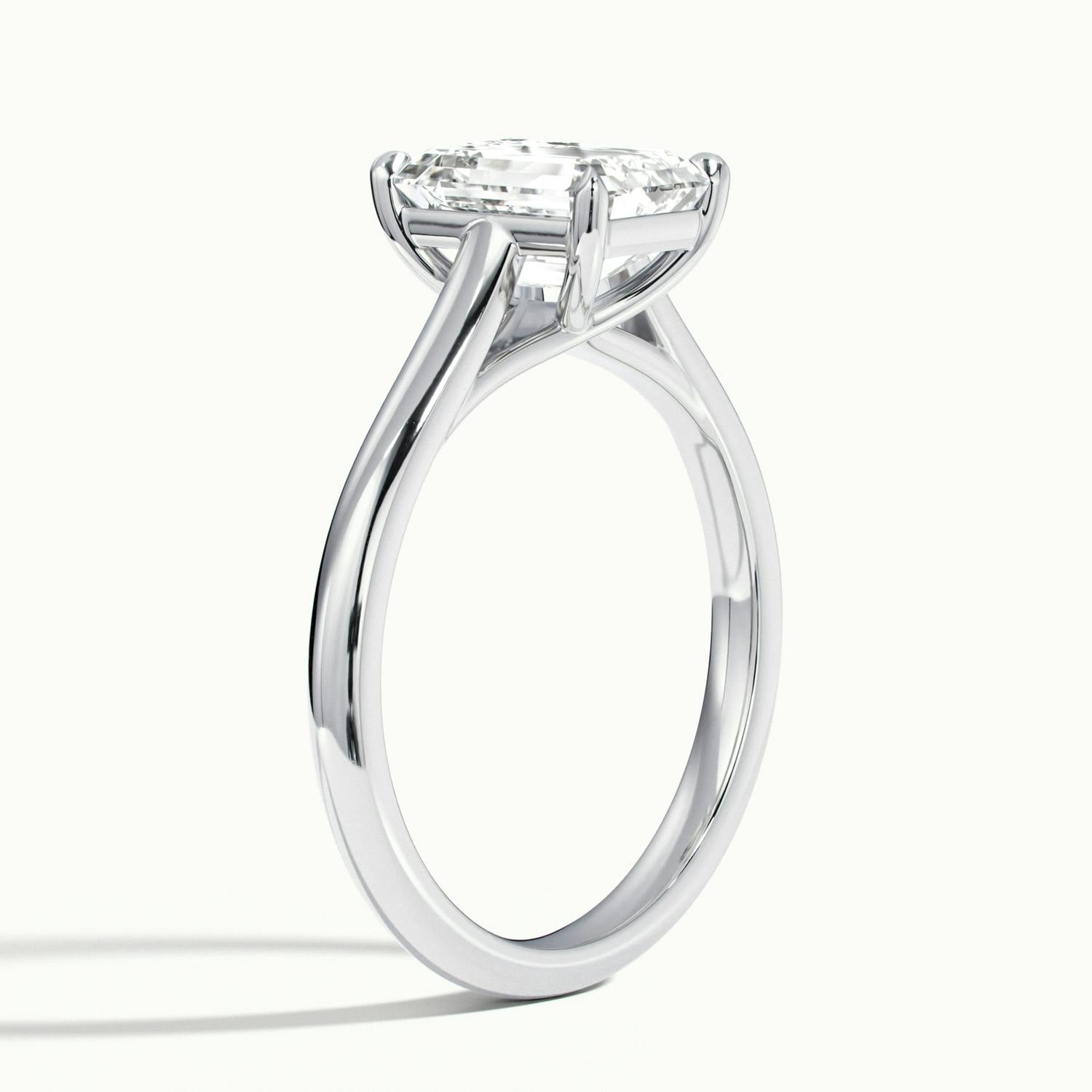 Elara Emerald Solitaire Engagement Ring