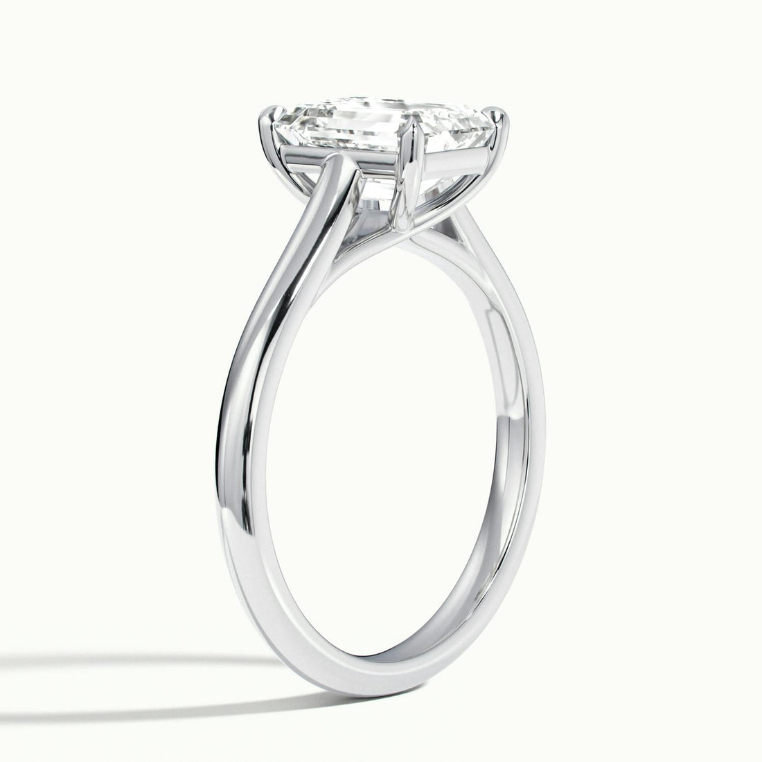 Elara Emerald Solitaire Engagement Ring