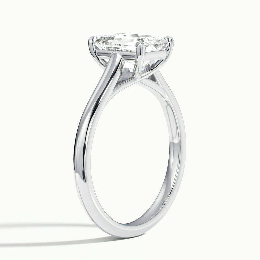 Elara Emerald Solitaire Engagement Ring