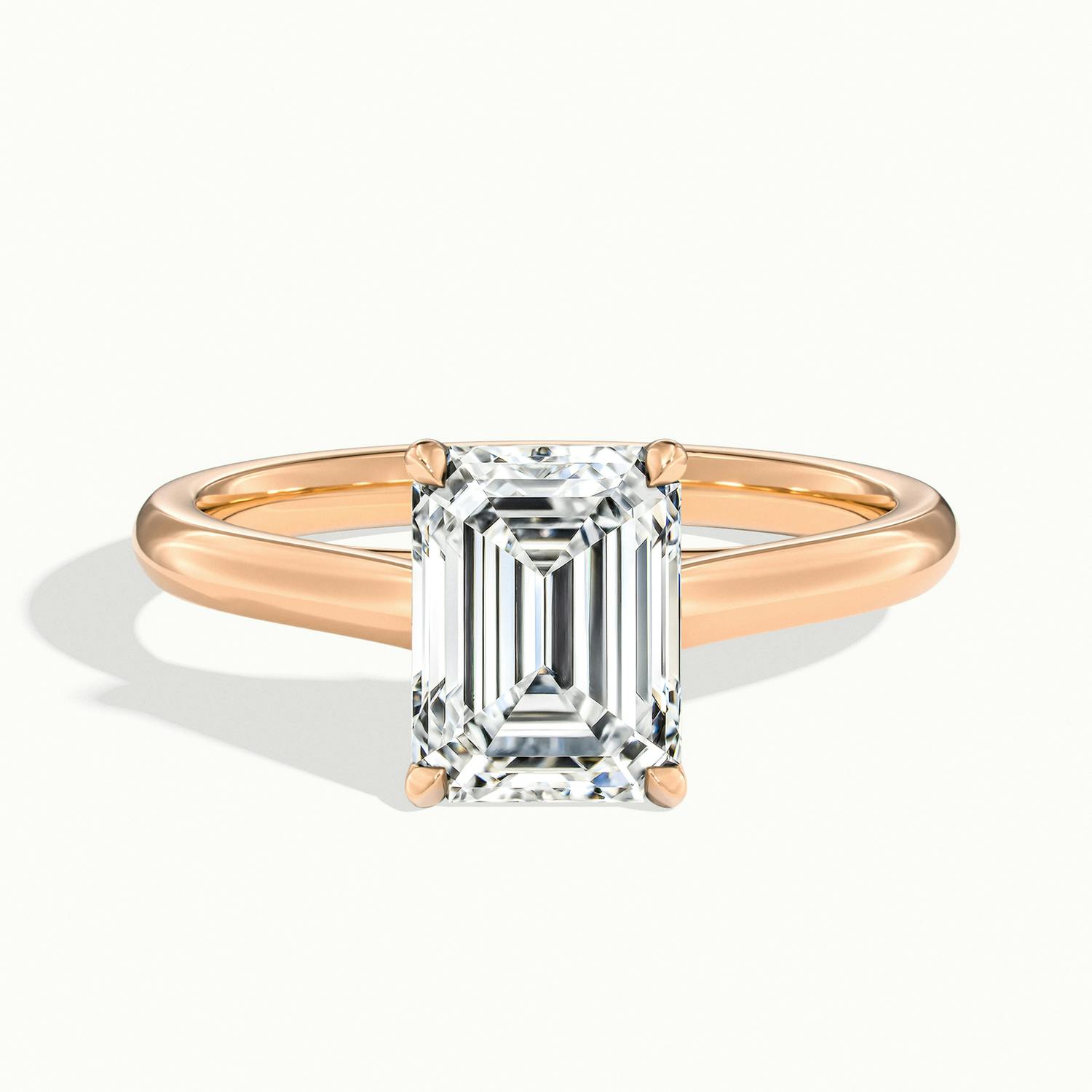 Elara Emerald Solitaire Engagement Ring