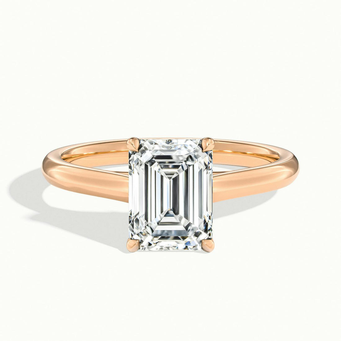 Elara Emerald Solitaire Engagement Ring