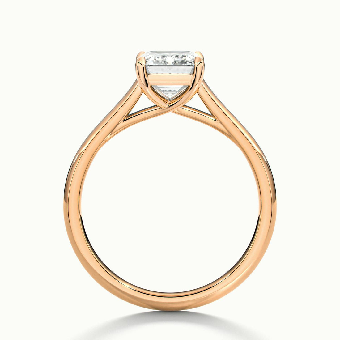 Elara Emerald Solitaire Engagement Ring
