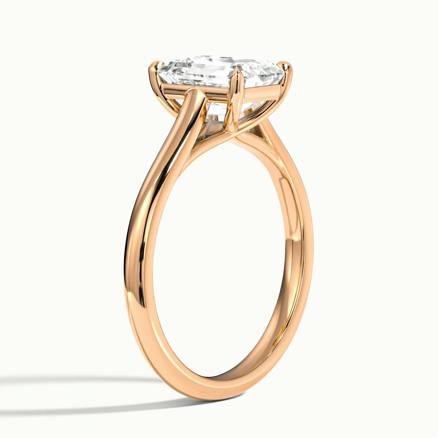 Elara Emerald Solitaire Engagement Ring