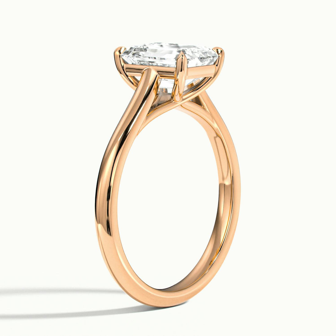 Elara Emerald Solitaire Engagement Ring