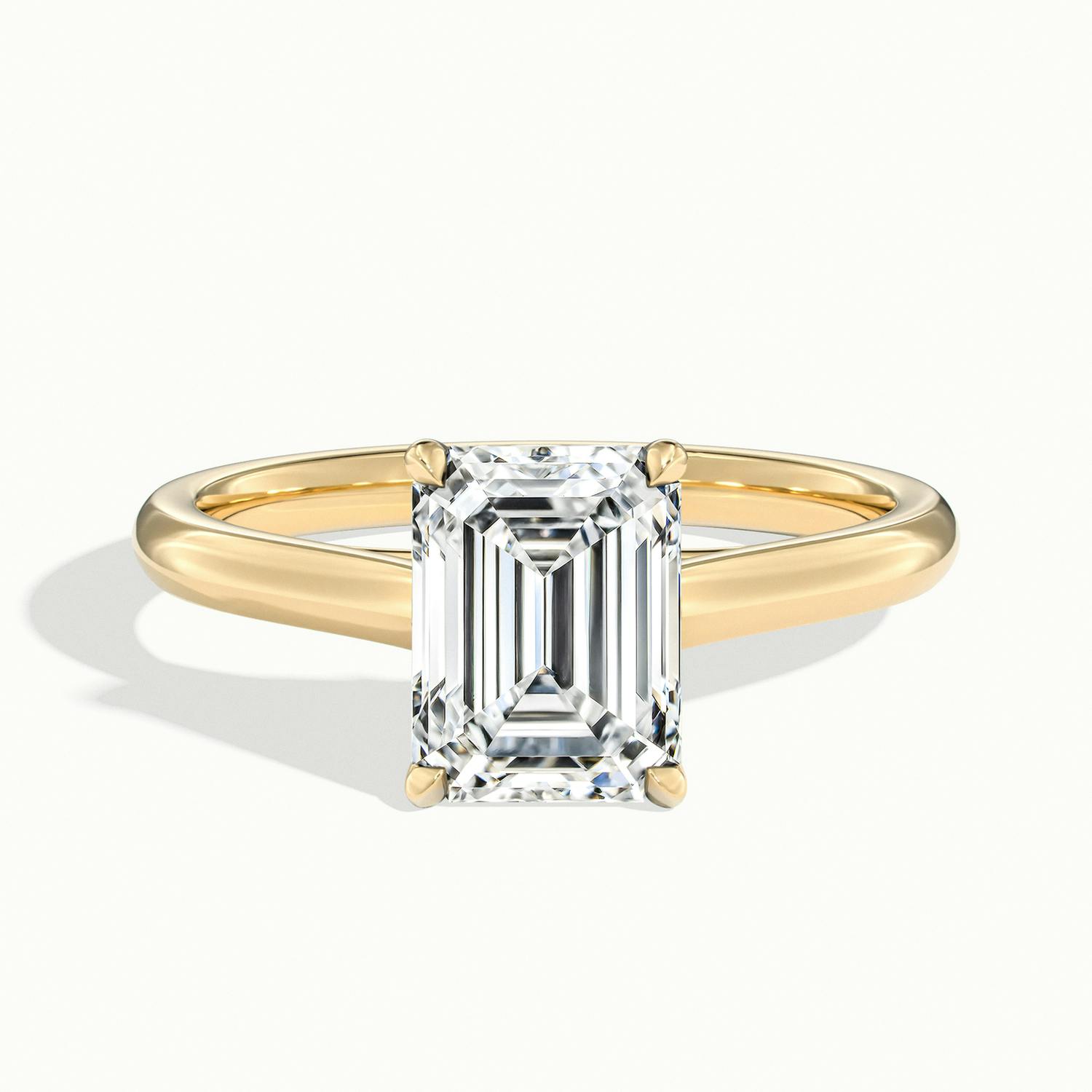 Elara Emerald Solitaire Engagement Ring
