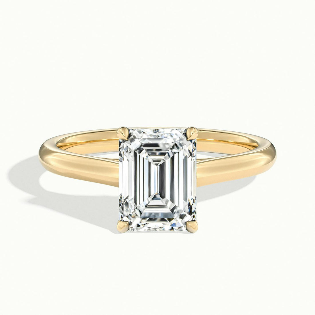 Elara Emerald Solitaire Engagement Ring