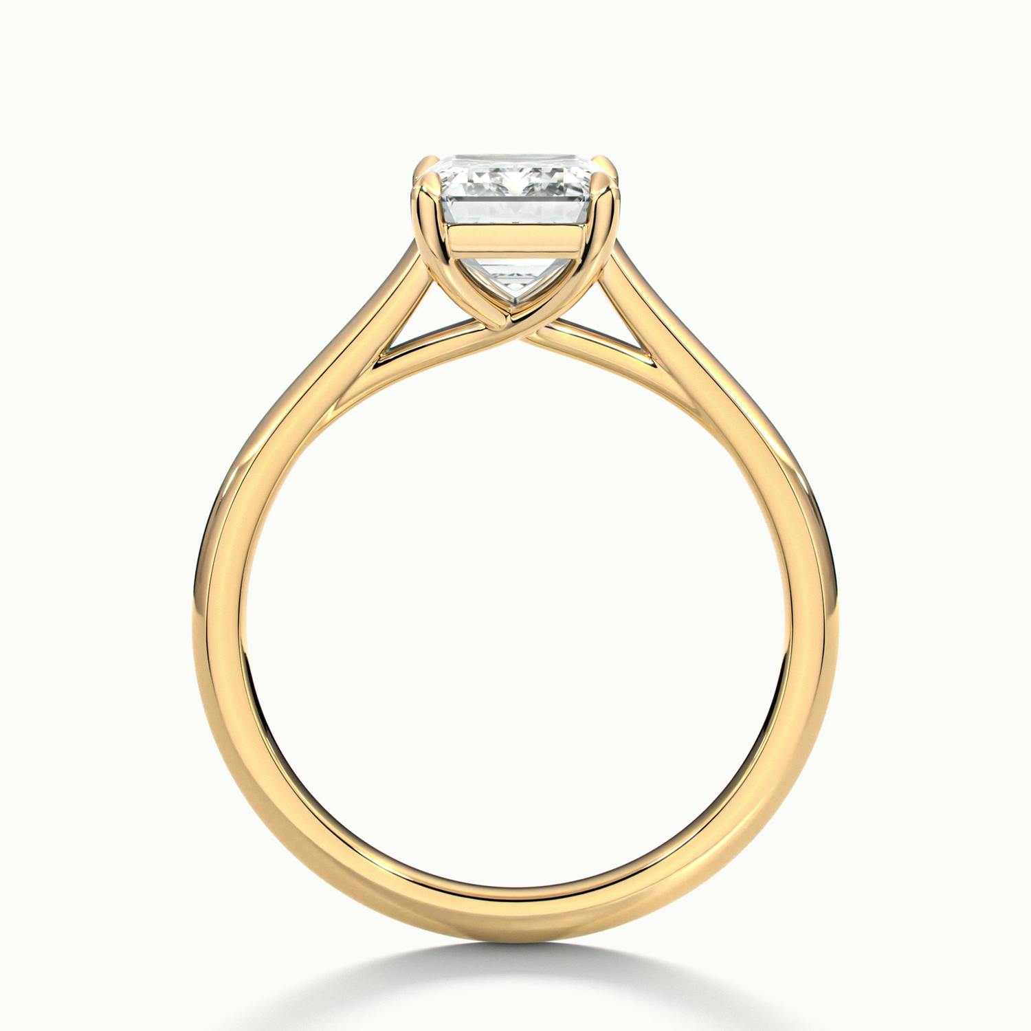 Elara Emerald Solitaire Engagement Ring