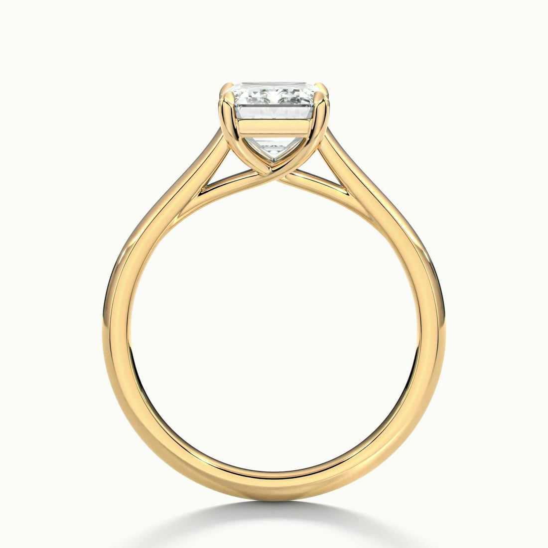 Elara Emerald Solitaire Engagement Ring