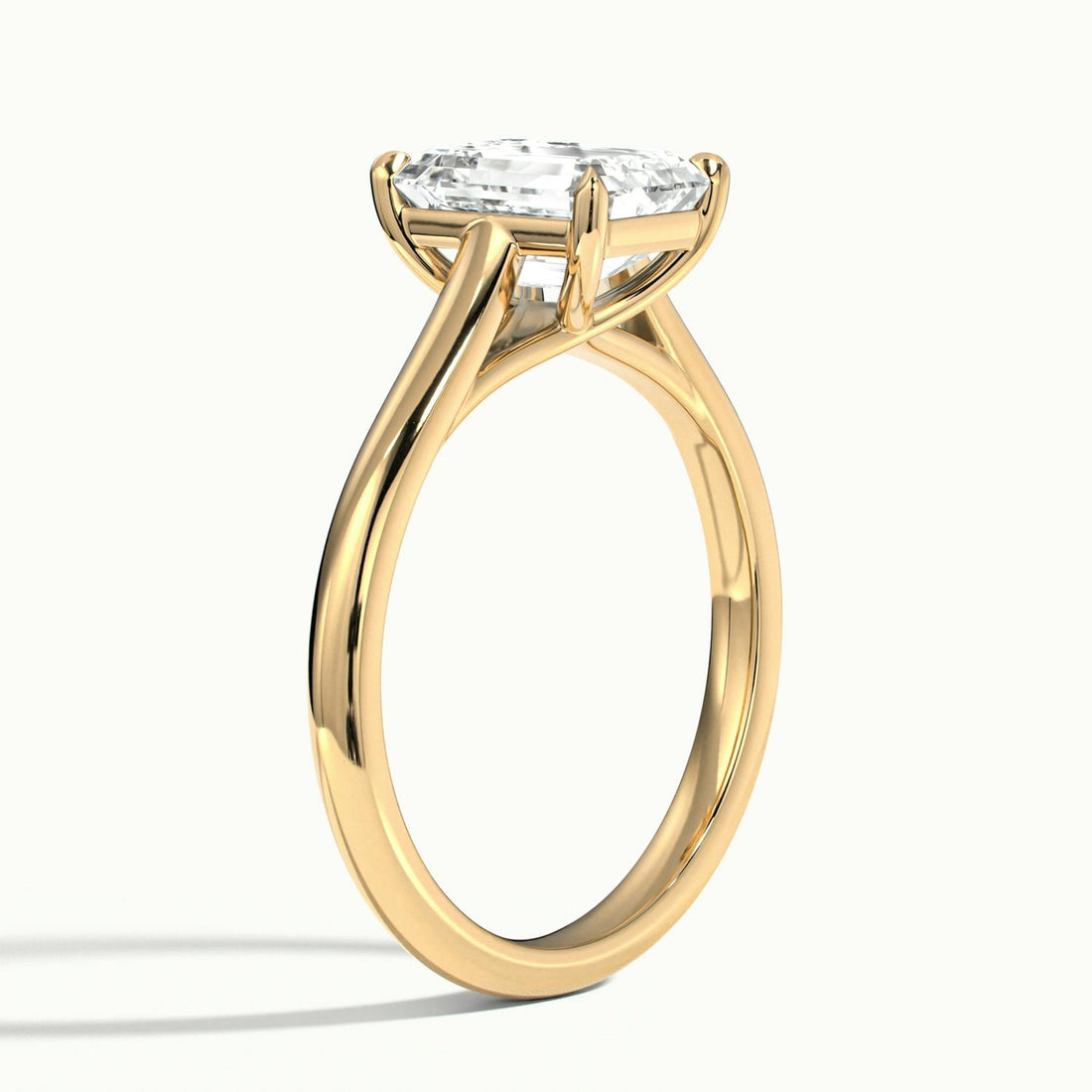 Elara Emerald Solitaire Engagement Ring