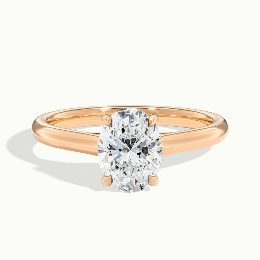 Elara Oval Solitaire Engagement Ring