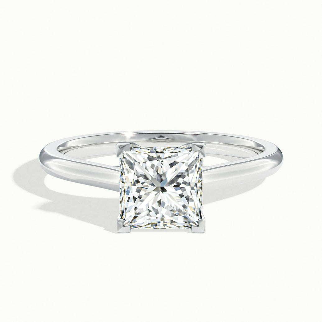 Elara Princess Solitaire Engagement Ring