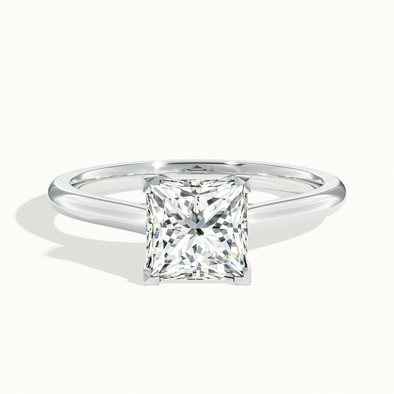 Elara Princess Solitaire Engagement Ring