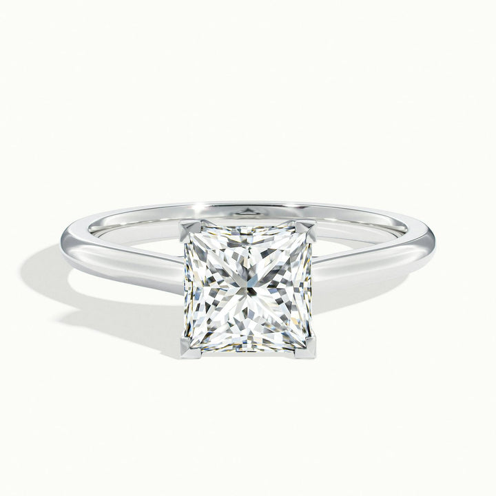 Elara Princess Solitaire Engagement Ring