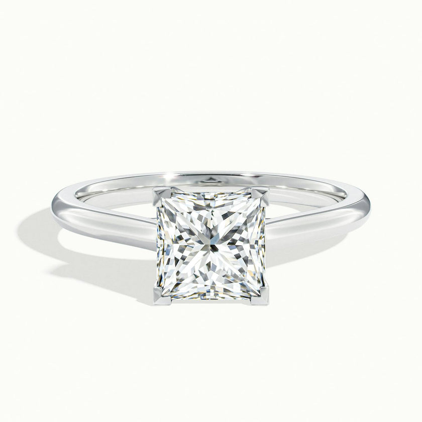Elara Princess Solitaire Engagement Ring