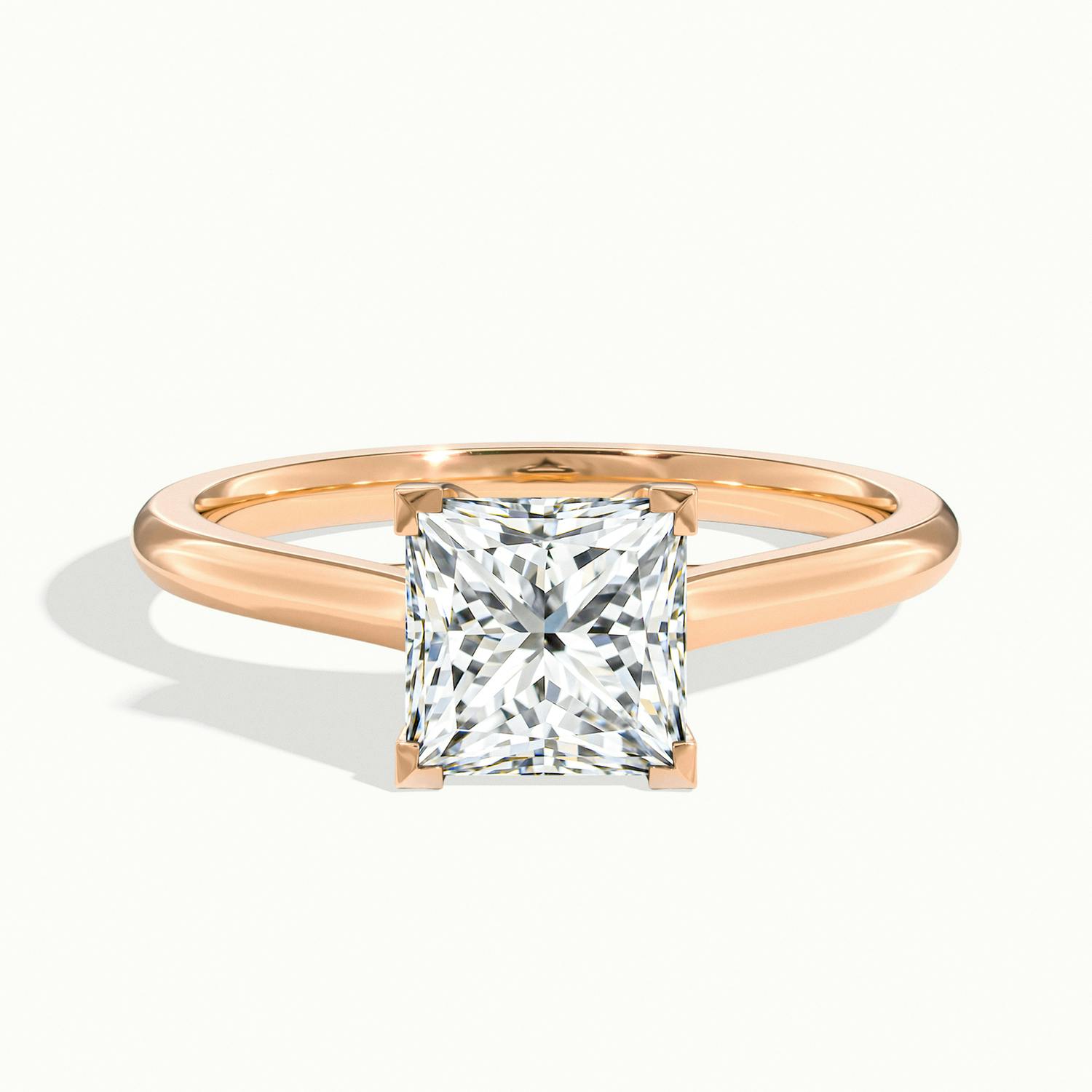 Elara Princess Solitaire Engagement Ring