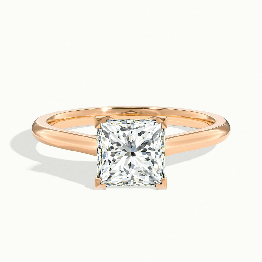 Elara Princess Solitaire Engagement Ring