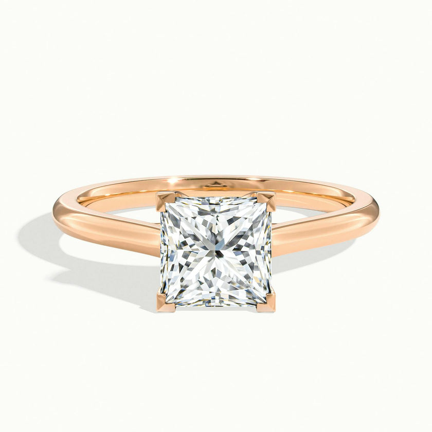 Elara Princess Solitaire Engagement Ring