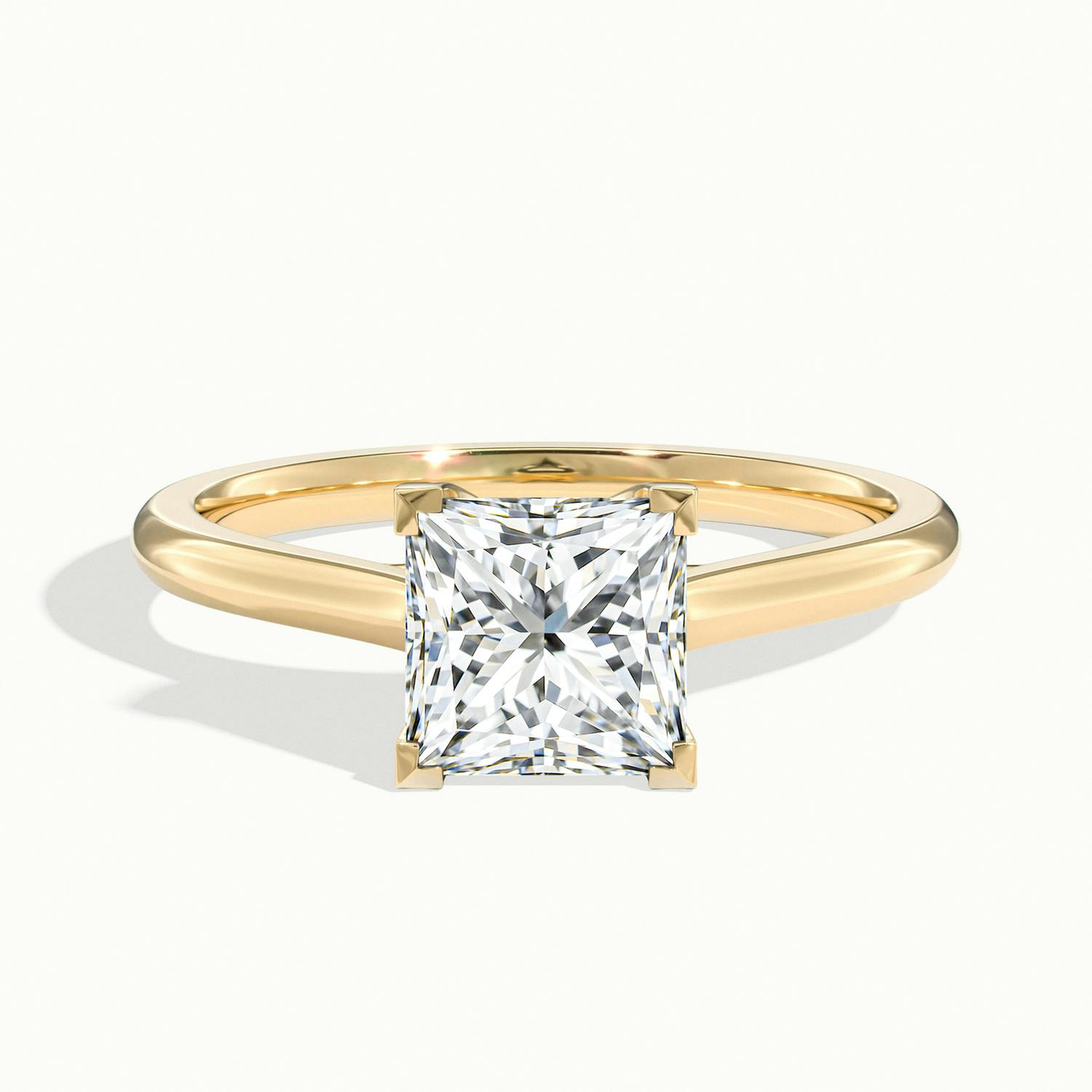 Elara Princess Solitaire Engagement Ring