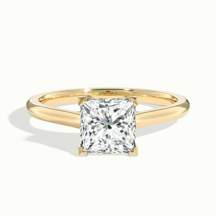 Elara Princess Solitaire Engagement Ring