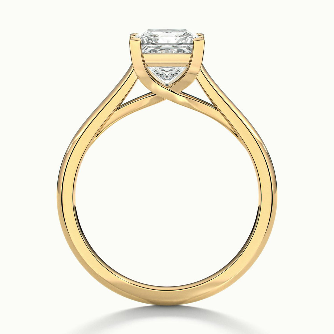Elara Princess Solitaire Engagement Ring