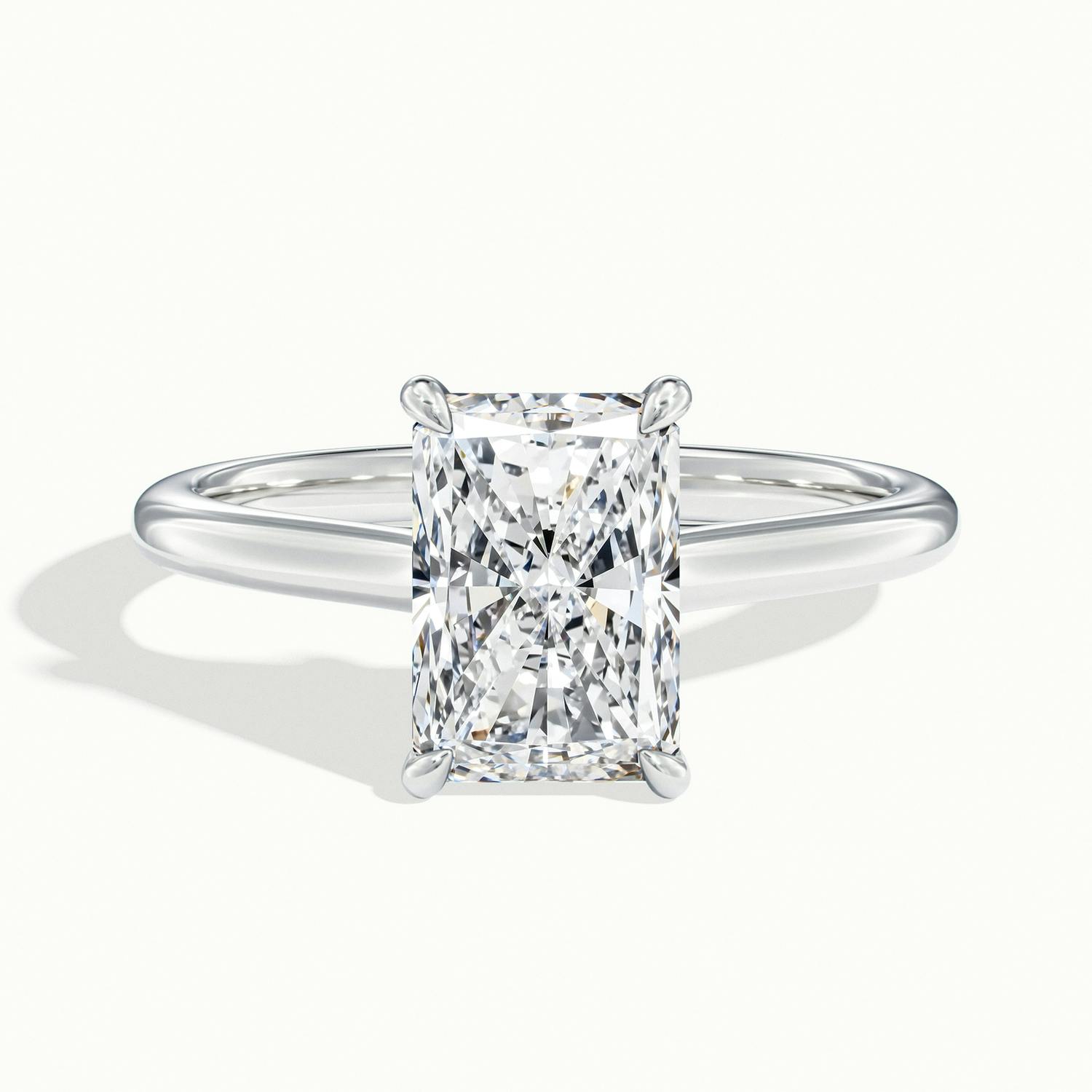 Elara Radiant Solitaire Engagement Ring