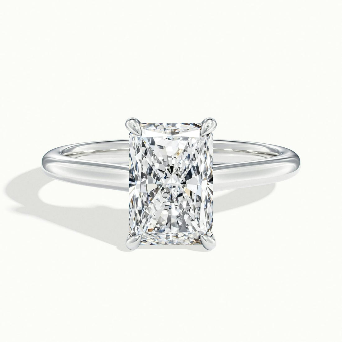 Elara Radiant Solitaire Engagement Ring