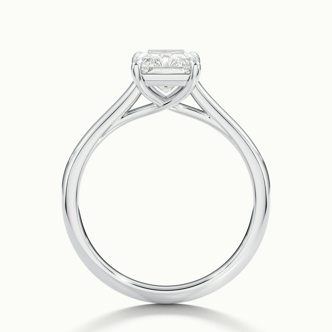 Elara Radiant Solitaire Engagement Ring