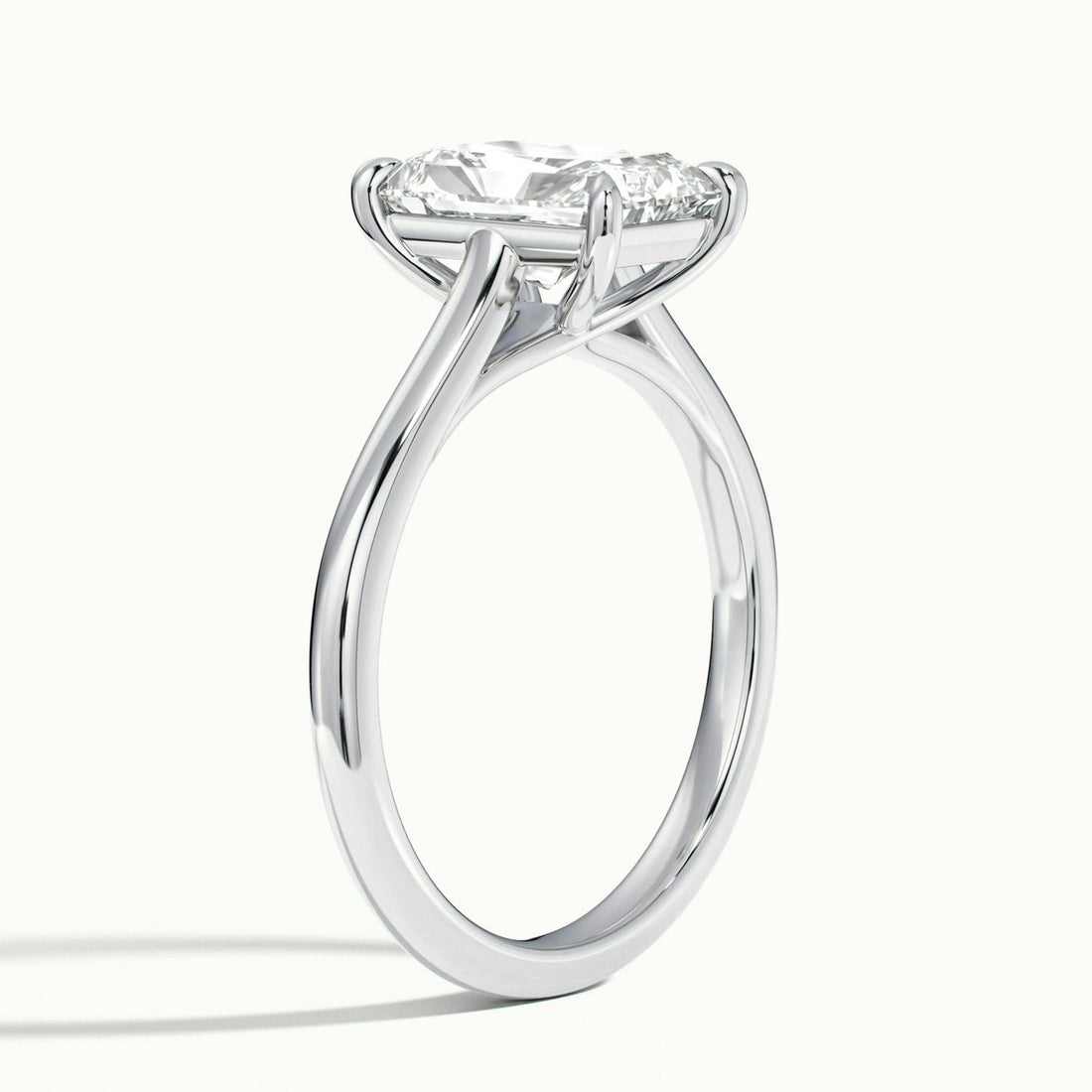 Elara Radiant Solitaire Engagement Ring
