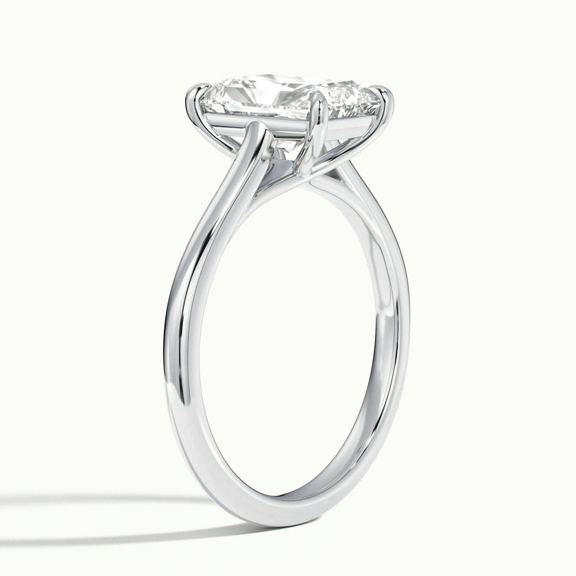 Elara Radiant Solitaire Engagement Ring
