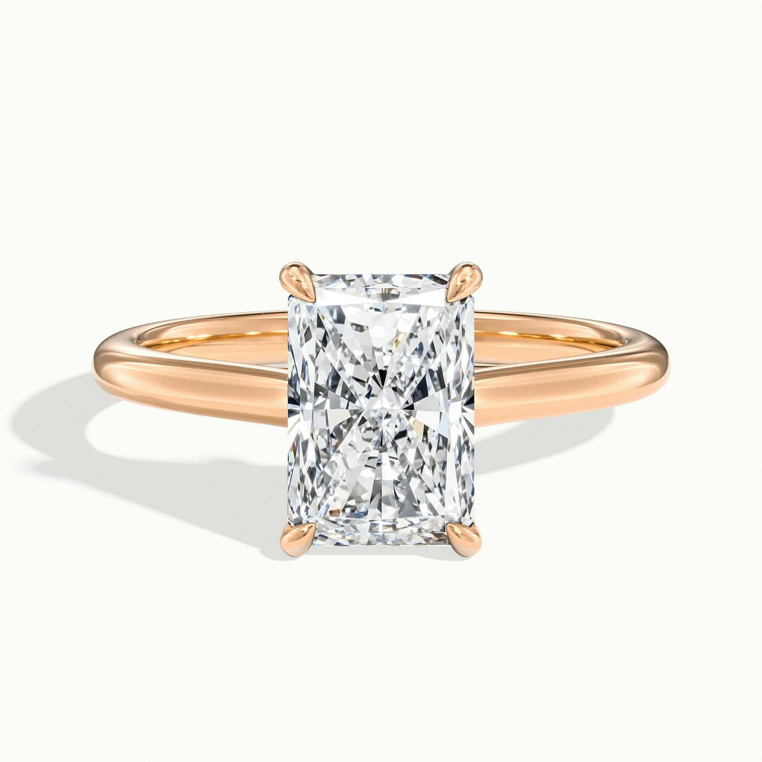 Elara Radiant Solitaire Engagement Ring
